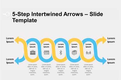 Free 5-Step Intertwined Arrows PowerPoint Template & Google Slides Theme - Shiba Inu Market News