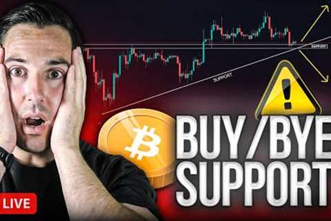 I Took This Bitcoin Trade LIVE! | Will Support Hold? ⚠️