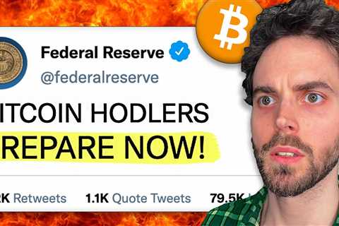 CRYPTO HODLERS: I URGE YOU TO PREPARE NOW.. BEFORE FED MEETING ON FEBRUARY 1ST