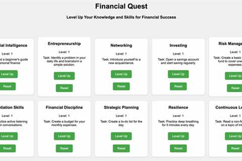 I made a website that turns learning about finance into a game! check it out