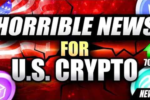 This Is HORRIBLE Crypto Will DIE (In America) l Massive GALA, Injective & ETH News