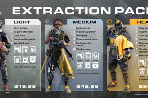 Purchase Extraction Packs for Shrapnel Early Access