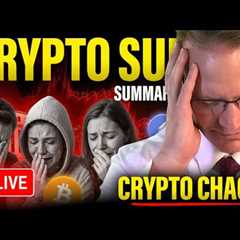 Why did crypto crash? Crypto Sunday Summary - 31 August 2025
